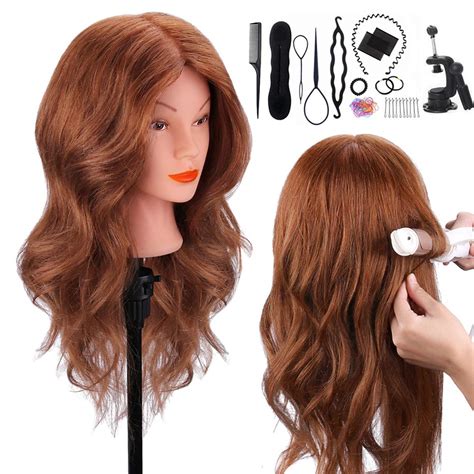 Amazon Mannequin Head With 100 Human Hair TopDirect 18 Dark