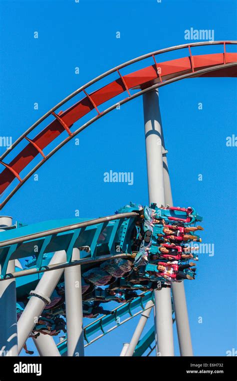 Dragon roller coaster ride hi-res stock photography and images - Alamy