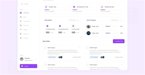 Task Dashboard By Vektorastudio On Envato Elements