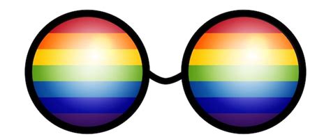 Símbolo de derechos lgbt el amor es un concepto de amor con anteojos eslogan del desfile gay