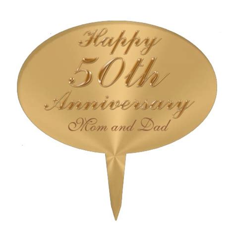 Personalized 50th Anniversary Cake Toppers Zazzle