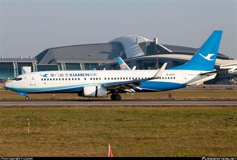 B 5433 Xiamen Airlines Boeing 737 86N WL Photo By Li Junjie ID