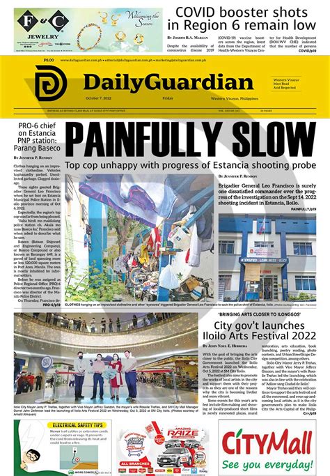 Daily Guardian On Twitter FRONT PAGE FOR OCTOBER 07 2022 Get Your