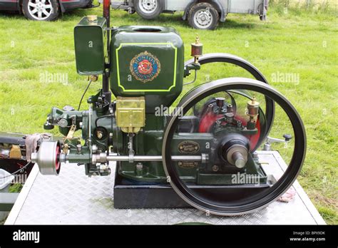 Ruston Hornsby Stationary Engine At A Car Show In Markethill County