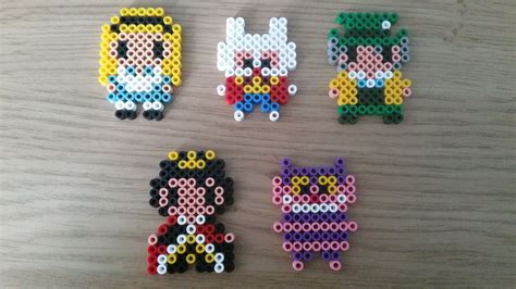 Perler Beads Alice In Wonderland Alice White Rabbit Mad Hatter