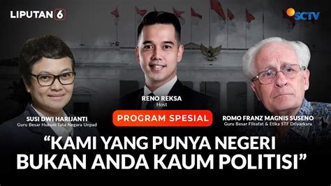 Demokrasi Indonesia Mundur Romo Magnis Dan Guru Besar Unpad Sebut Ini