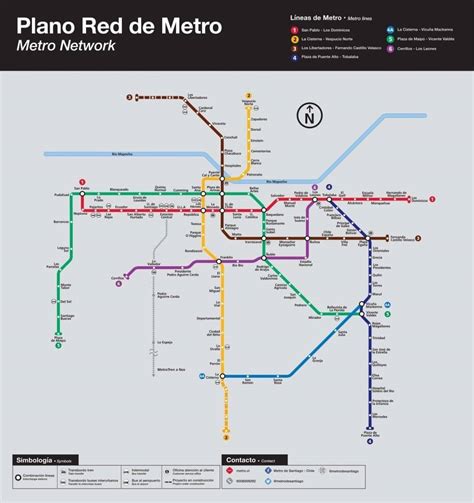 Chile Metro Map