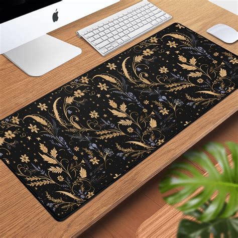 Dark Goth Cottagecore Wildflowers Gothic Desk Mat Zen Desk Etsy Australia