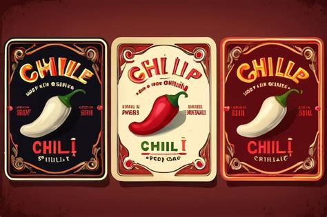 Premium Photo Packaging Design For Chili Pepper Hot Sauce Vintage