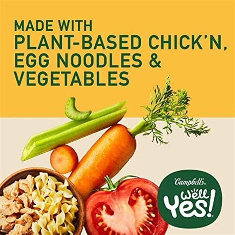 Campbells Well Yes Plant Based Chickn Noodle Soup With Plant Based Chickn Ebay