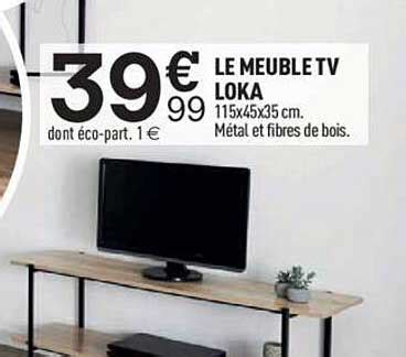 Promo Le Meuble Tv Loka Chez Centrakor Icatalogue Fr