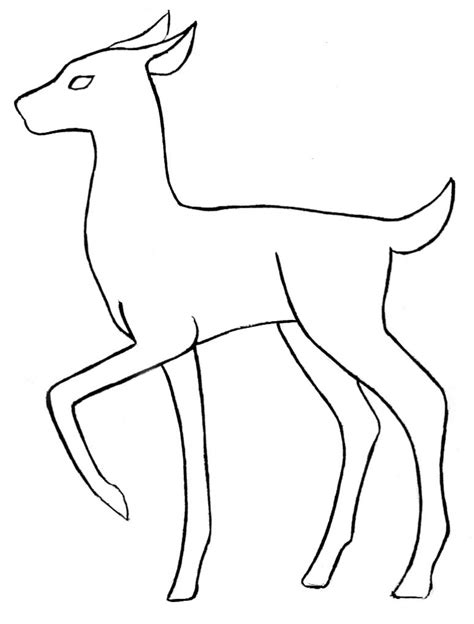 Easy Drawing Of A Deer At Getdrawings Free Download