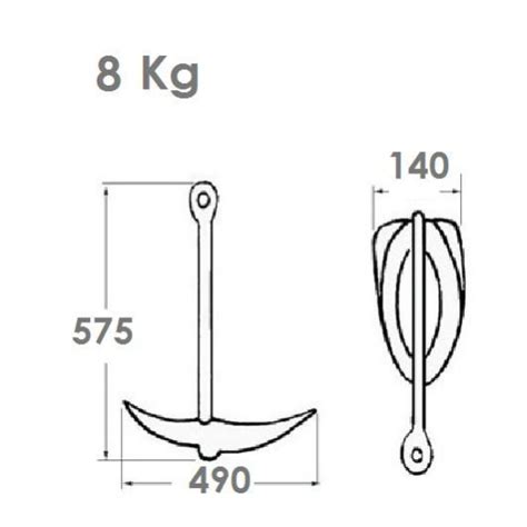 Accessoire Bateau Vedette Hors Bord Osculati Kit Mouillage Kg