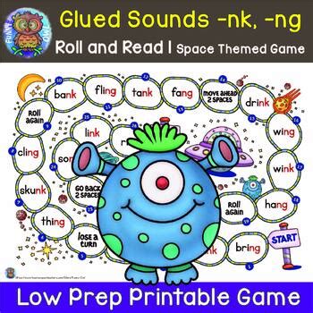 Welded Glued Sounds Nk Ng No Prep Space Game Phonics St Grade Review