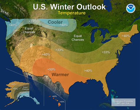 U S Winter Outlook Noaa Forecasters Predict Cooler Wetter North And