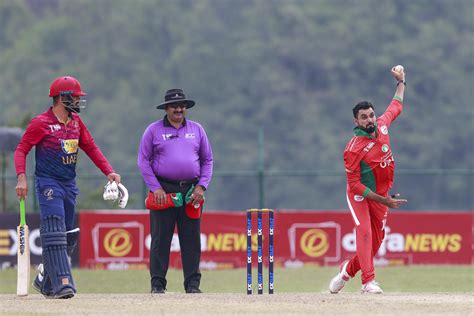 Oman Vs Uae Acc Premier Cup Semi Final Oman Cricket