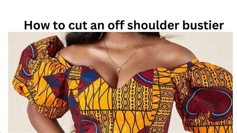 How To Cut An Off Shoulder Bustier Beginners Friendly YouTube