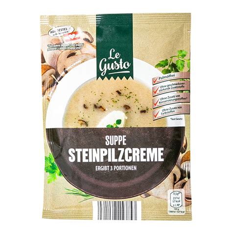 Roksh Fertiggerichte Suppen Le Gusto Suppe Steinpilzcreme G