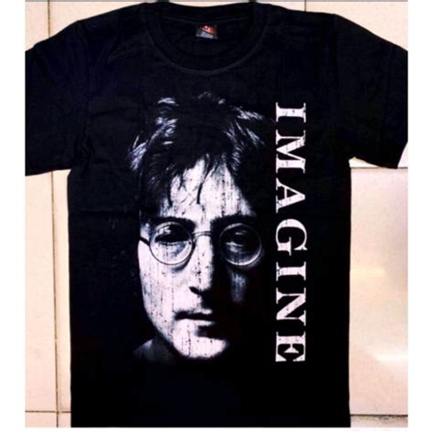 John Lennon Imagine Rockyeah Rock Band Shirt Size S M L Xl Shopee