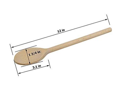 Inch Long Wooden Spoons For Cooking Oval Wood Mixing Spoons For