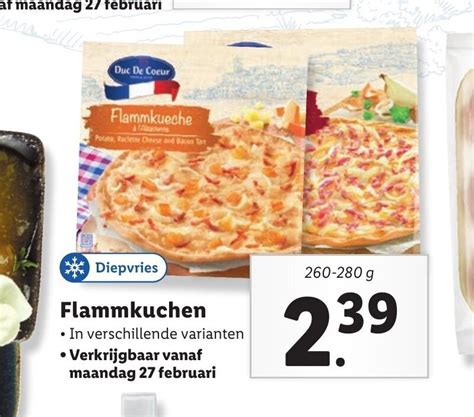 Flammkuchen 260 280 G Aanbieding Bij Lidl