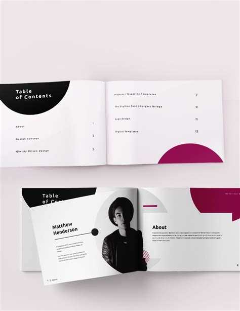 Graphic Design Portfolio Template In Indesign Word Publisher Pages