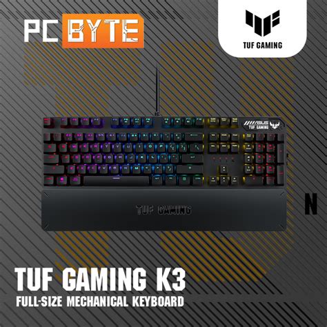 Asus Tuf Gaming K3 Rgb Mechanical Keyboard Lazada