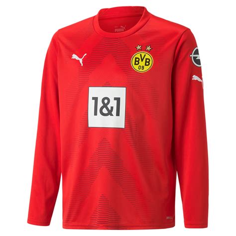 Borussia Dortmund Kinder Torwart Trikot 2022 23 Rot