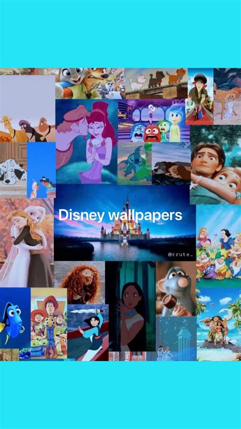 Disney wallpapers | Disney collage, Disney wallpaper, Disney mural