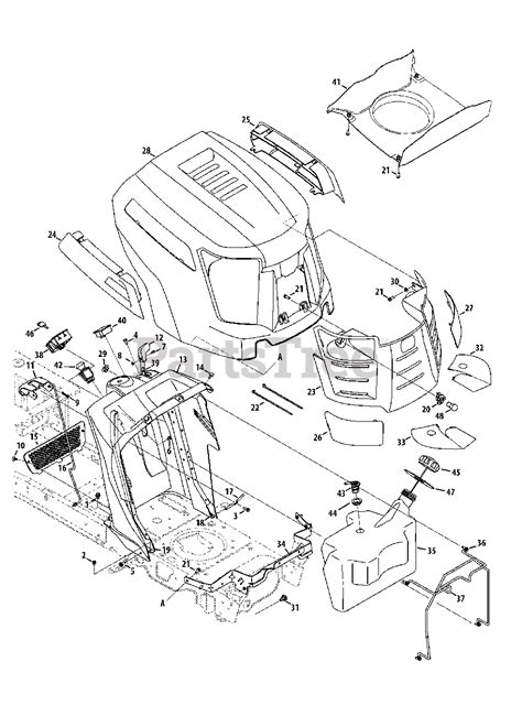 Cub Cadet Ltx Mower Deck Parts