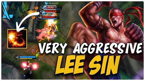 VERY AGGRESSIVE LEE SIN JUNGLE GAMEPLAY INSANE ROTATION League Of