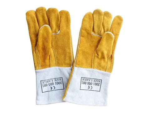 Leatherbuffsplitchrome Yellow Esab Welding Hand Gloves Model Namenumber Dura At Rs 150