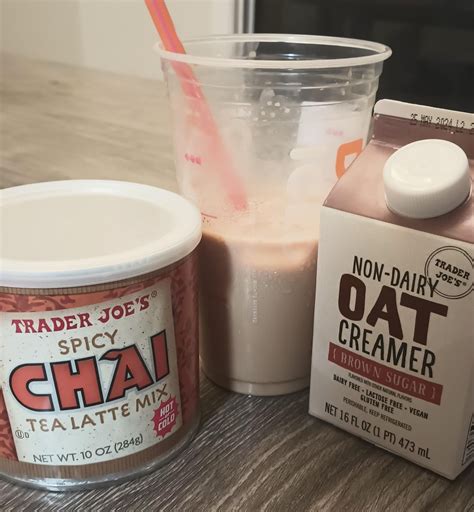 Iced Oatmilk Chai Latte Is My New Favorite Thing 🤤 Rtraderjoes