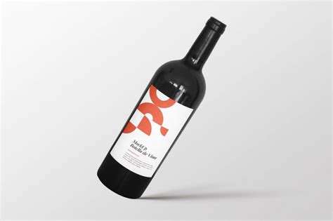 Mockup De Botella De Vino Mockupgratis