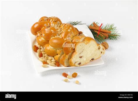 Czech Christmas Braided Bread Stock Photo Alamy