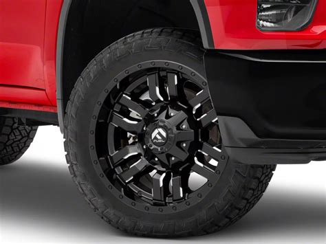 Fuel Wheels Silverado Sledge Gloss Black Milled Lug Wheel X