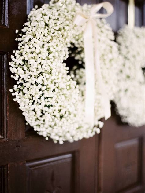 Baby S Breath Wreaths Beautiful And Prob Less Expensive Than Other