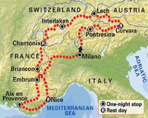 Alps On Europe Map - Tourist Map Of English