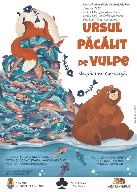 Ursul păcălit de vulpe Spectatol de teatru la Casa de Cultură