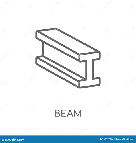 Beam Linear Icon Modern Outline Beam Logo Concept On White Back Stock