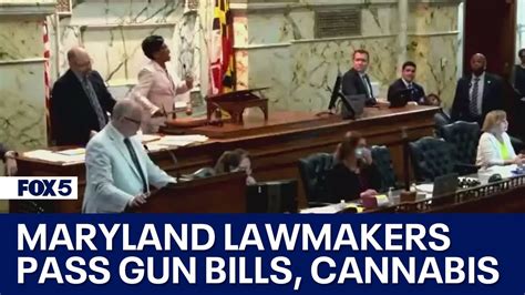 Maryland Lawmakers Pass Gun Bills Cannabis Amid Protests On House