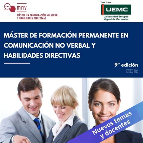 MÁSTER DE FORMACIÓN PERMANENTE EN COMUNICACIÓN NO VERBAL Y HABILIDADES