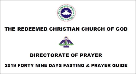 Forty Nine Days Rccg Fasting And Prayer Guide The Official Website Of