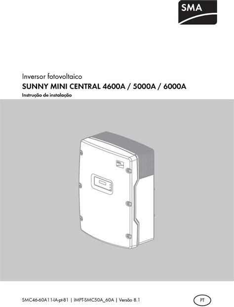 Inversor Fotovoltaico Sunny Mini Central A A A Pdf