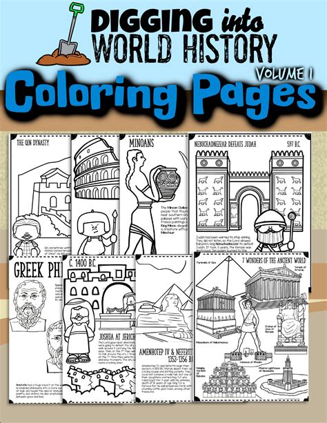 World History Coloring Pages Creation To Fall Of Roman Empire