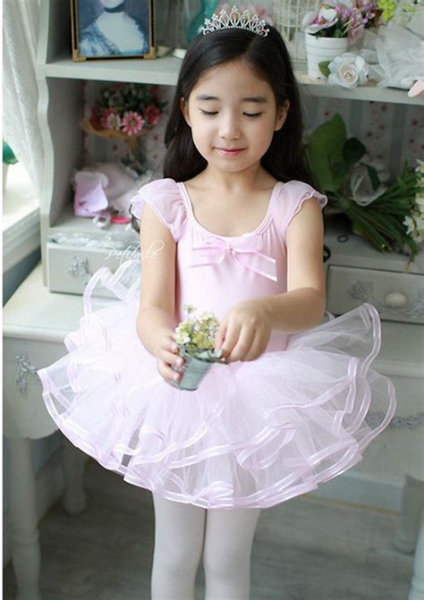 Girls Kids Leotard Ballet Tutus Pink/Blue Dancewear Skate Dresses 3-8Y Clothing | eBay