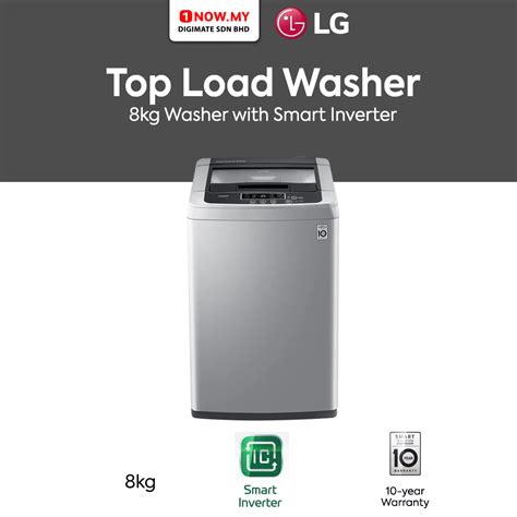 LG 8kg Inverter Top Load Washing Machine T2108VS3M Smart Diagnosis