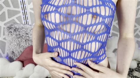 Lingerie Try On Haul Royal Blue Fringe Teddy