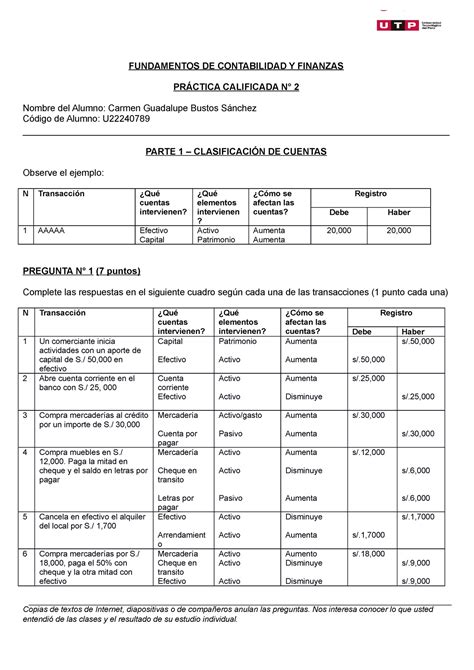 PC2 52 Espero Les Sirva FUNDAMENTOS DE CONTABILIDAD Y FINANZAS