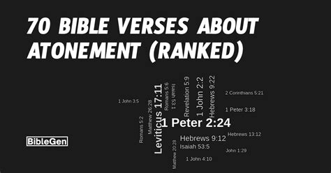 70 Bible Verses on Atonement (Ranked)